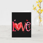 Carte Faites tout ce que vous faites par amour chrétien (Fleur jaune)