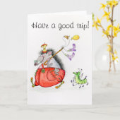 Carte Faites un bon voyage ! (Fleur jaune)