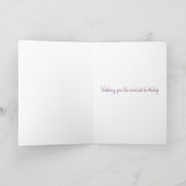 Carte Faites un doux voeu gâteau d'anniversaire (Intérieur)