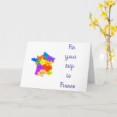 CARTE FAITES UN "GRAND VOYAGE" EN *FRANCE* (Fleur jaune)
