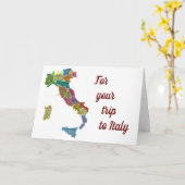 CARTE FAITES UN "GRAND VOYAGE" EN ITALIE (Fleur jaune)