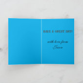 Carte Faites une horloge de Dandelion désirable.Carte d' (Intérieur)