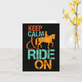 Carte Faites Une Promenade Calme À Cheval Pour Les Amate (Fleur jaune)