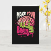 Carte Faites votre cerveau (Fleur jaune)