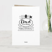 Carte Faites votre propre numéro 1 papa Anniversaire mig (Dos)