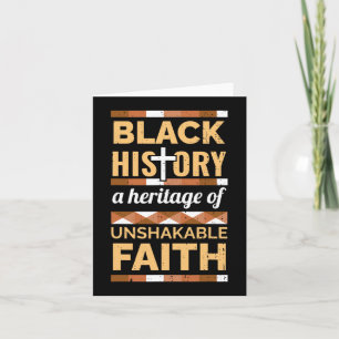 Carte Faith Black History Mois Blm Melanin Christian