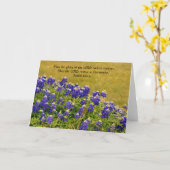 Carte Faith Bluebonnet Bible Verse Note Card (Fleur jaune)