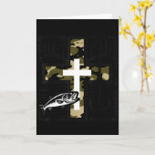 Carte Faith Fishing Hunting Camo Cross With Hook B Chris (Fleur jaune)