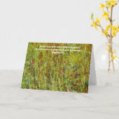 Carte Faith Fleur sauvage Bible Verse Card (Fleur jaune)