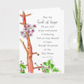 Carte Faith Hope Bible Écriture Romains 15 Religieux (Devant)