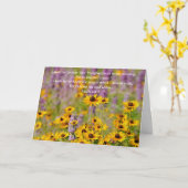 Carte Faith Hope Bible Verse Fleur sauvage Note Card (Fleur jaune)