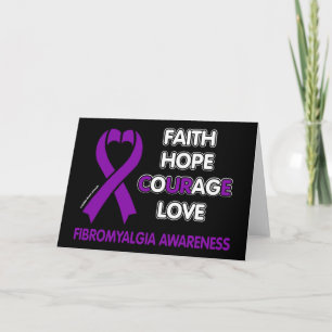 Carte Faith Hope Courage Love...Fibro