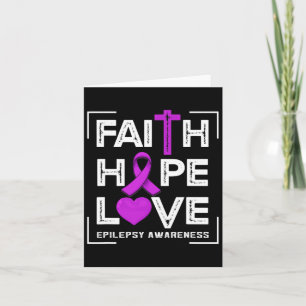 Carte Faith Hope Love Epilepsy Awareness