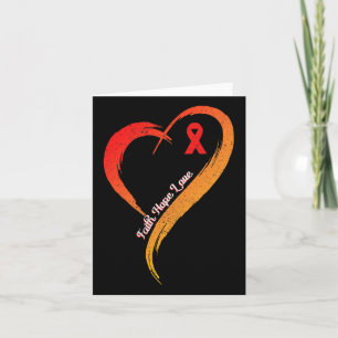 Carte Faith Hope Love Heart Disease Awareness Cardiologi