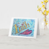 Carte Faith Note (Fleur jaune)