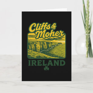 Carte Falaises de Moher Irlande Vacances Rétro Monument