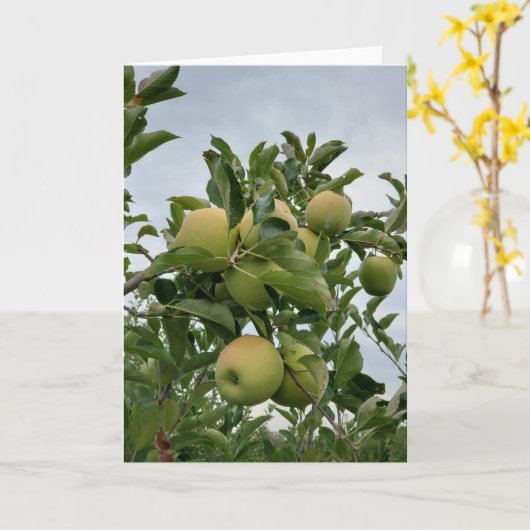 Carte Fall Apple Orchard (Fleur jaune)