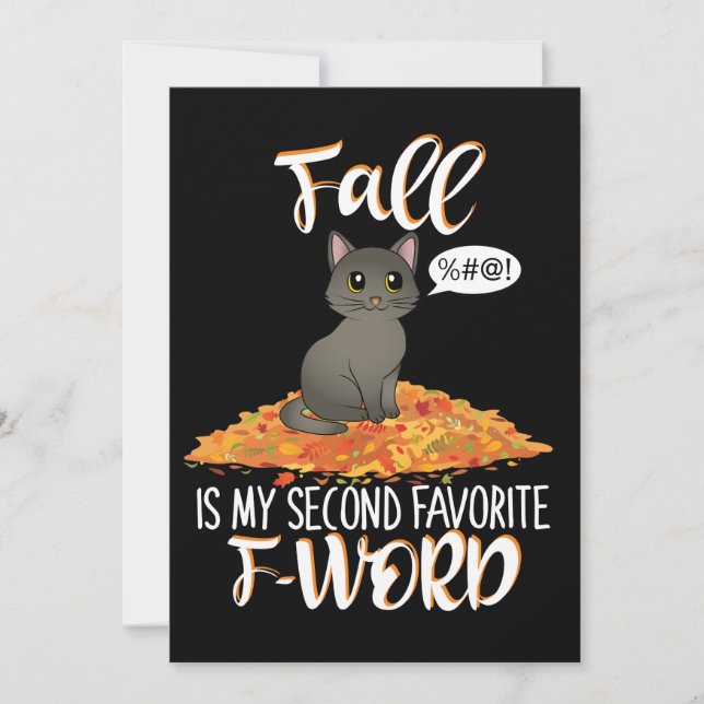 Carte Fall est My Second Favorite F-Word (Devant)
