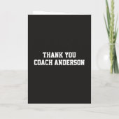 Carte Fall Football Cards Thank You Coach From The Team (Dos)