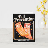 Carte Fall Prevention Don't Fall Y'all Physical Therapy  (Fleur jaune)
