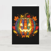 Carte Fall Pumpkin Book Lover, Soky Librarian Teacher Ha (Devant)