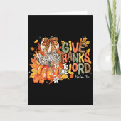 Carte Fall Pumpkin Thanksgiving Christian Give Thanks To (Devant)