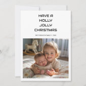 Carte Familiale Édition Holly Jolly Vibes Only (Devant)