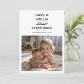 Carte Familiale Édition Holly Jolly Vibes Only (Debout devant)