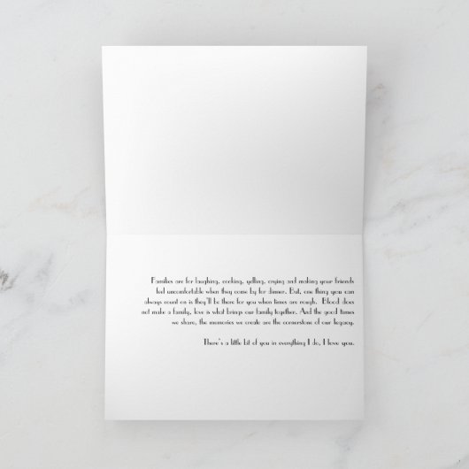 Carte Famille (Intérieur)