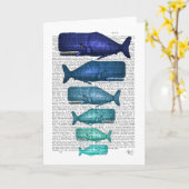 Carte Famille Blue Whale (Fleur jaune)