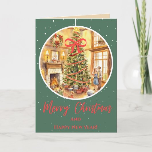 Carte Famille Christmas (Devant)