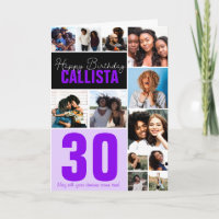 Famille Cool amis Collage photo Joyeux anniversair