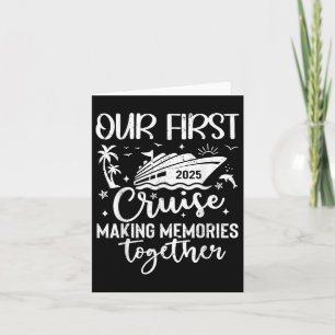 Carte Famille Croisière Chemise Vacances Summer Week-end