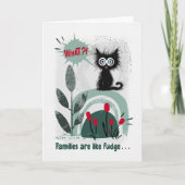 Carte Famille de Chat Peureux (Devant)