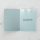 Carte Famille de manchots de Noël avec bébé (Intérieur)