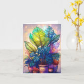 Carte Famille de plantes domestiques (Fleur jaune)