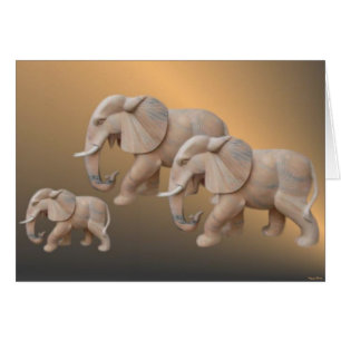 Carte famille Elephant