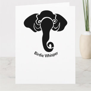 Carte Famille Eléphant Noir Accueil Républicain