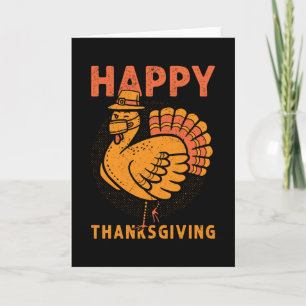 Carte Famille Enfants appariement Pyjama de Thanksgiving