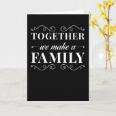 Carte Famille ensemble nous faisons famille (Fleur jaune)