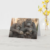 Carte Famille Gorilla (Fleur jaune)