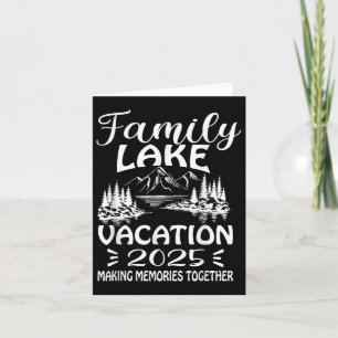 Carte Famille Lake Voyage Vacation 2025 Réunion familial