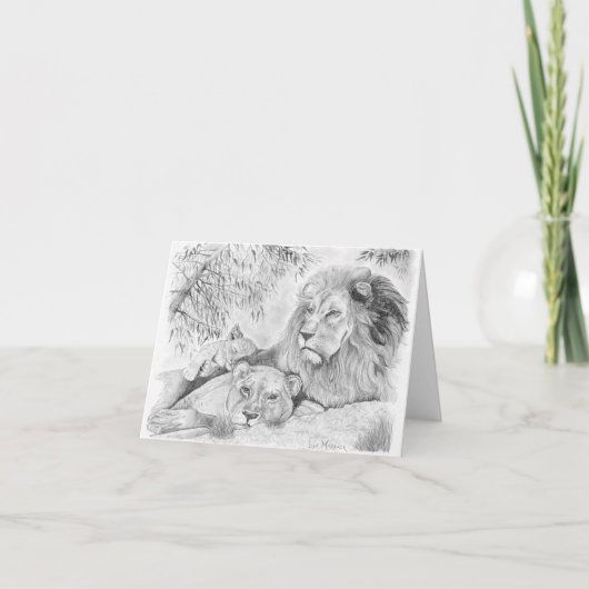 Carte Famille Lion (Devant)