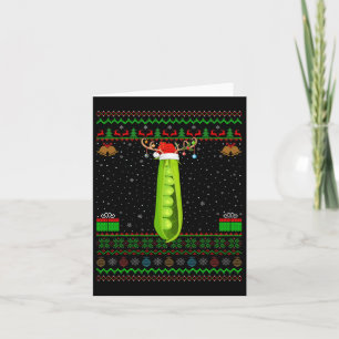 Carte Famille Matching Xmas Lighting Père Noël Ogly Pea