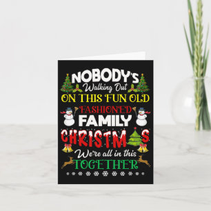 Carte Famille Noël Nous sommes tous ensemble Joyeux