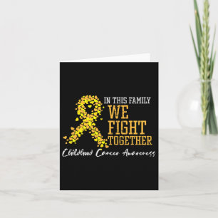 Carte Famille Nous combattons Ensemble Cancer de l'Enfan