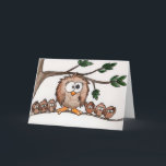 Carte Famille Owl<br><div class="desc">Six petits hiboux et une maman occupée !</div>