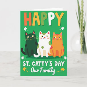 Carte Famille Taches de Chat