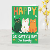 Carte Famille Taches de Chat (Fleur jaune)