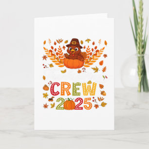 Carte Famille Thanksgiving 2025 Équipe de Thanksgiving D